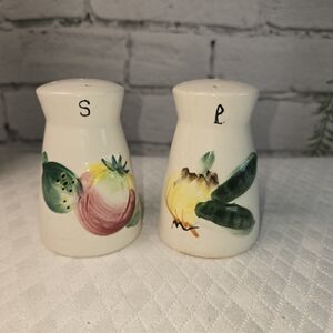 VINTAGE NASCO DEL CORONADO SALT PEPPER SHAKERS HAND-PAINTED JAPAN MID-CENTURY